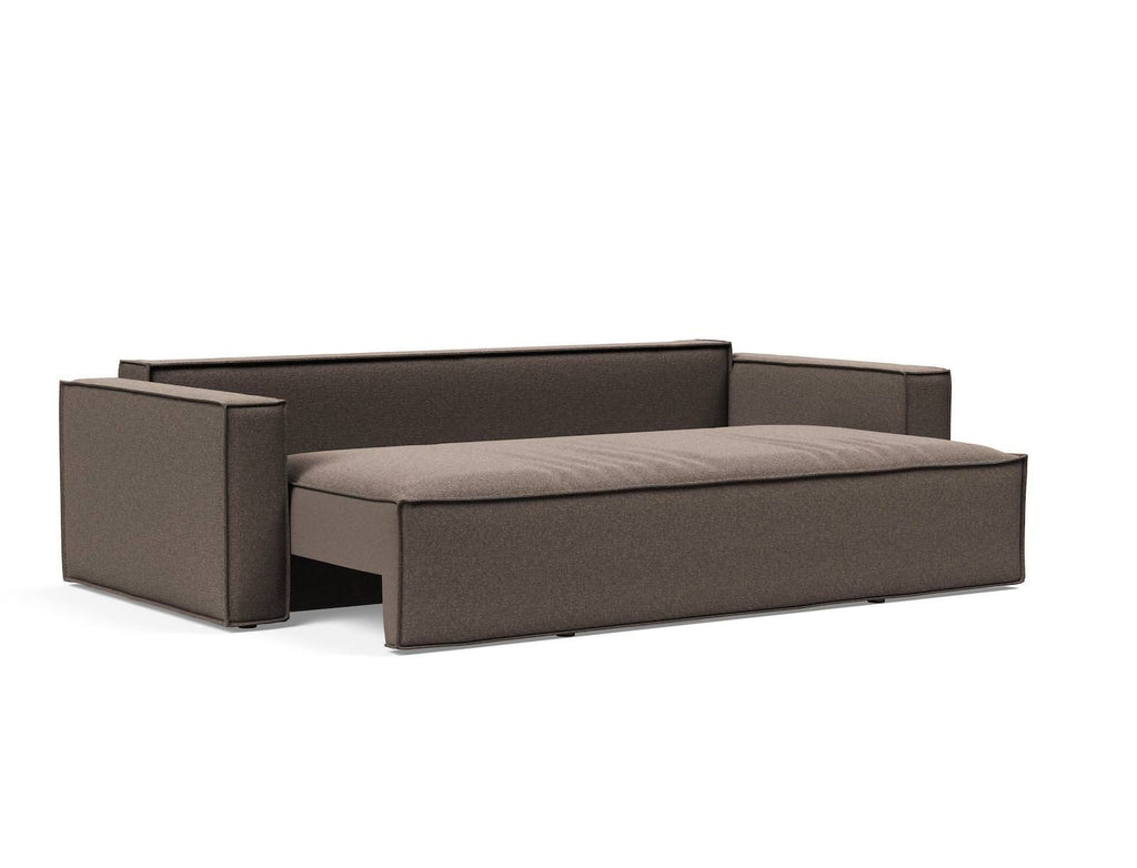 Divano letto matrimoniale Newilla - 530 Bouclé Taupe