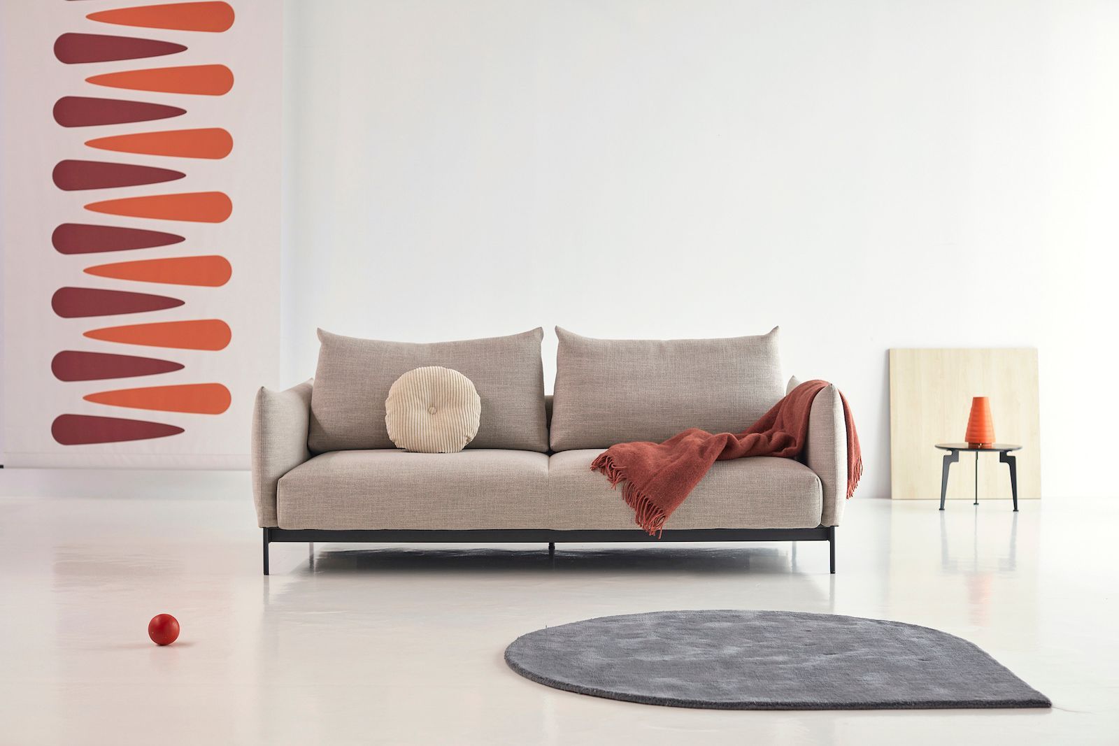 Divano letto matrimoniale Malloy - 579 Kenya Gravel