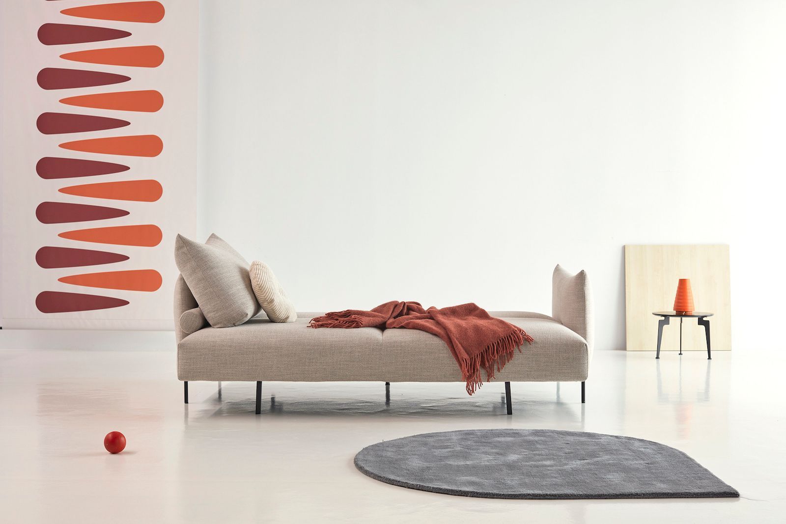 Divano letto matrimoniale Malloy - 579 Kenya Gravel