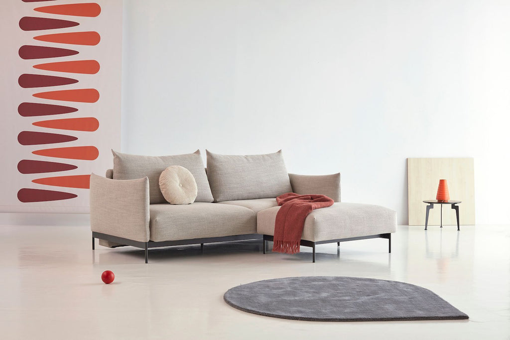 Divano letto matrimoniale Malloy - 579 Kenya Gravel