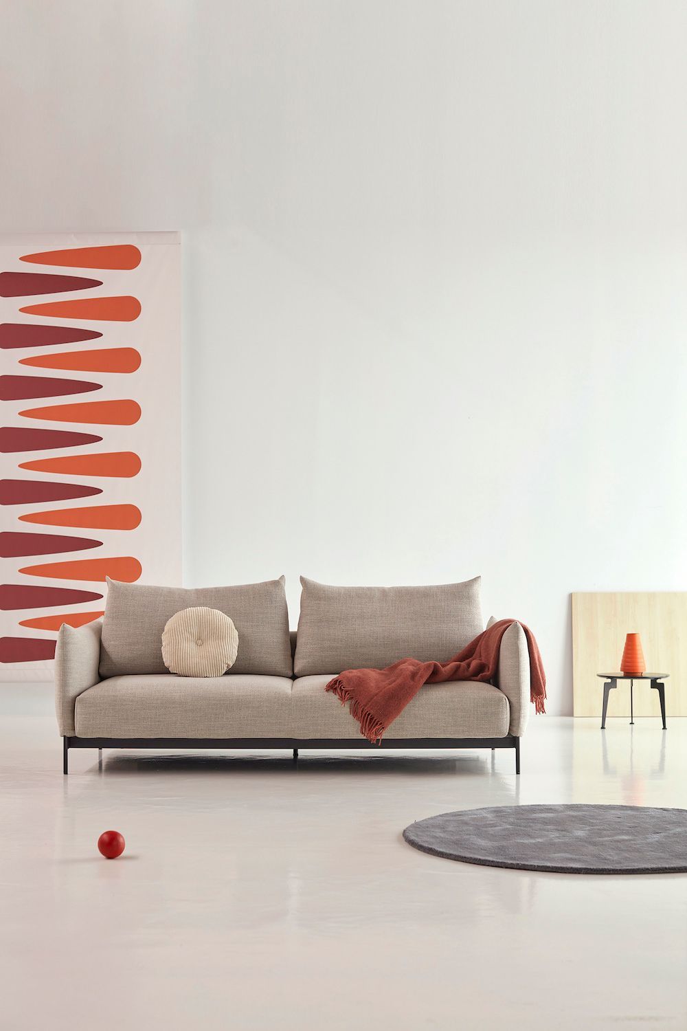 Divano letto matrimoniale Malloy - 579 Kenya Gravel