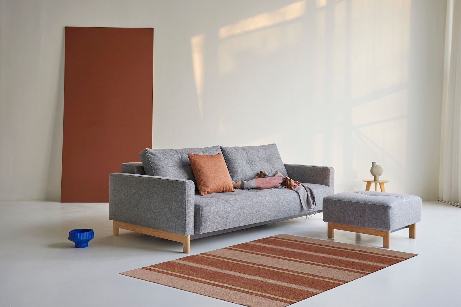 Divano letto matrimoniale in tessuto design moderno Supremax Deluxe - 563 Twist Charcoal