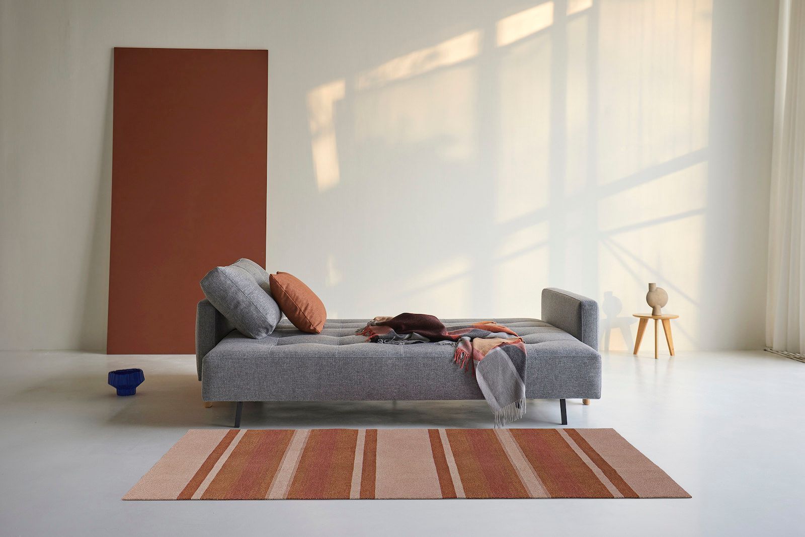 Divano letto matrimoniale in tessuto design moderno Supremax Deluxe - 563 Twist Charcoal