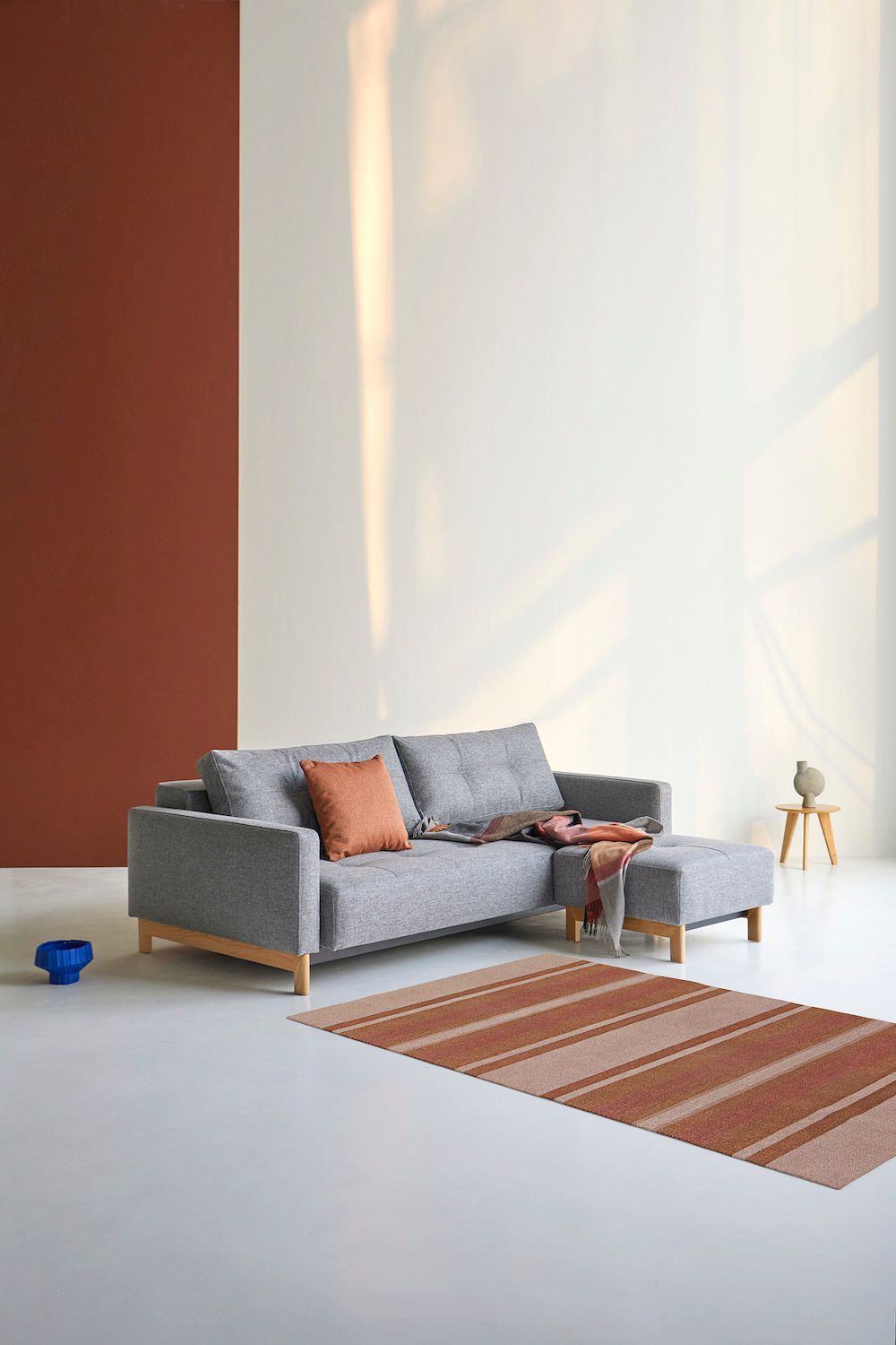 Divano letto matrimoniale in tessuto design moderno Supremax Deluxe - 563 Twist Charcoal