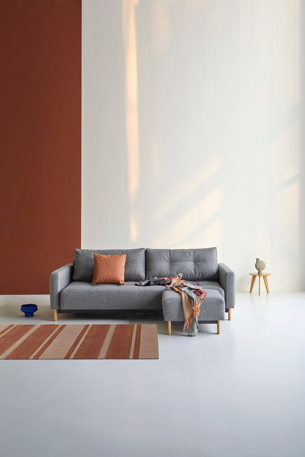 Divano letto matrimoniale in tessuto design moderno Supremax Deluxe - 563 Twist Charcoal