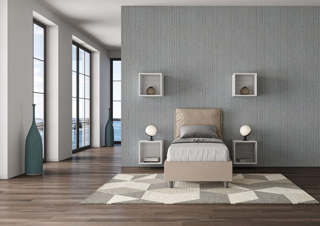 Letto singolo con contenitore Brignoles