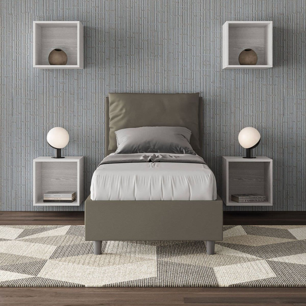 Letto singolo con contenitore Brignoles