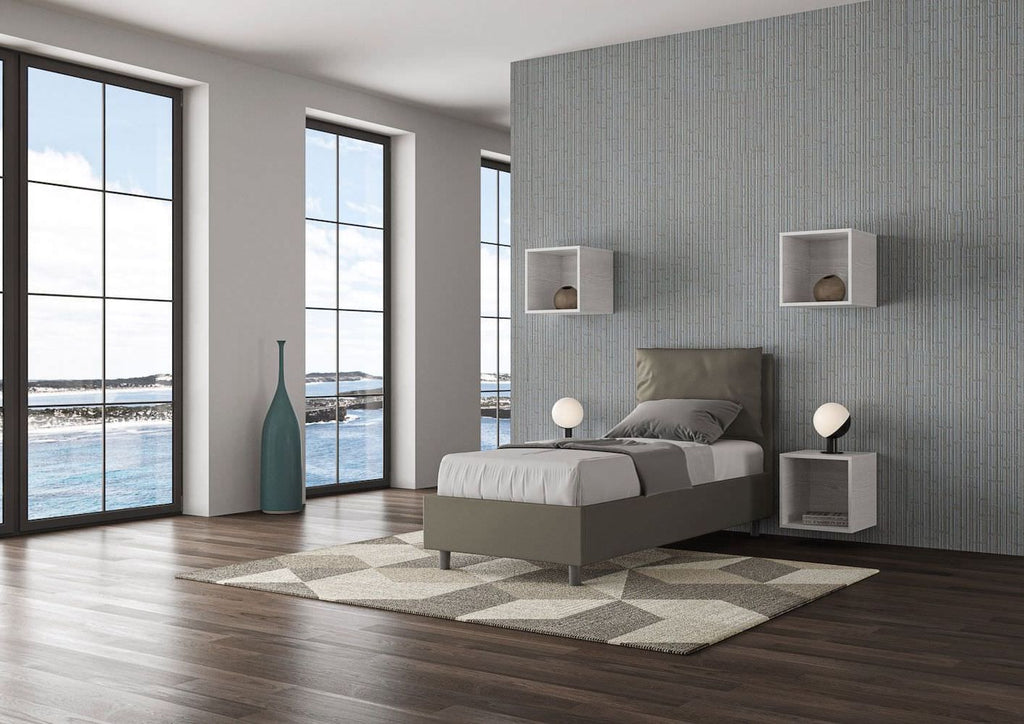 Letto singolo con contenitore Brignoles