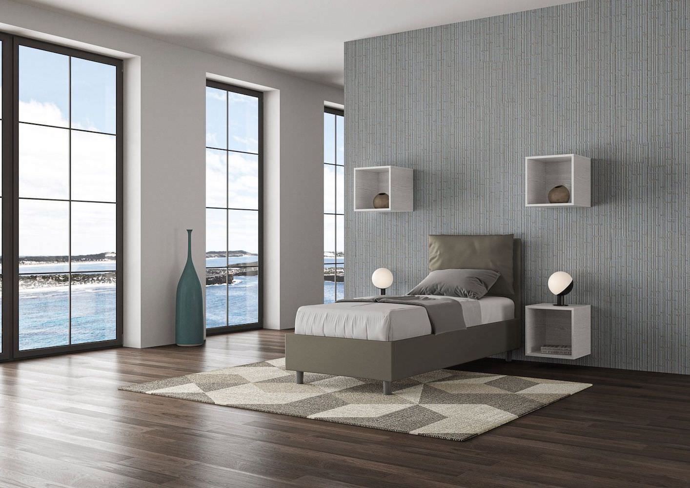 Letto singolo con contenitore Brignoles