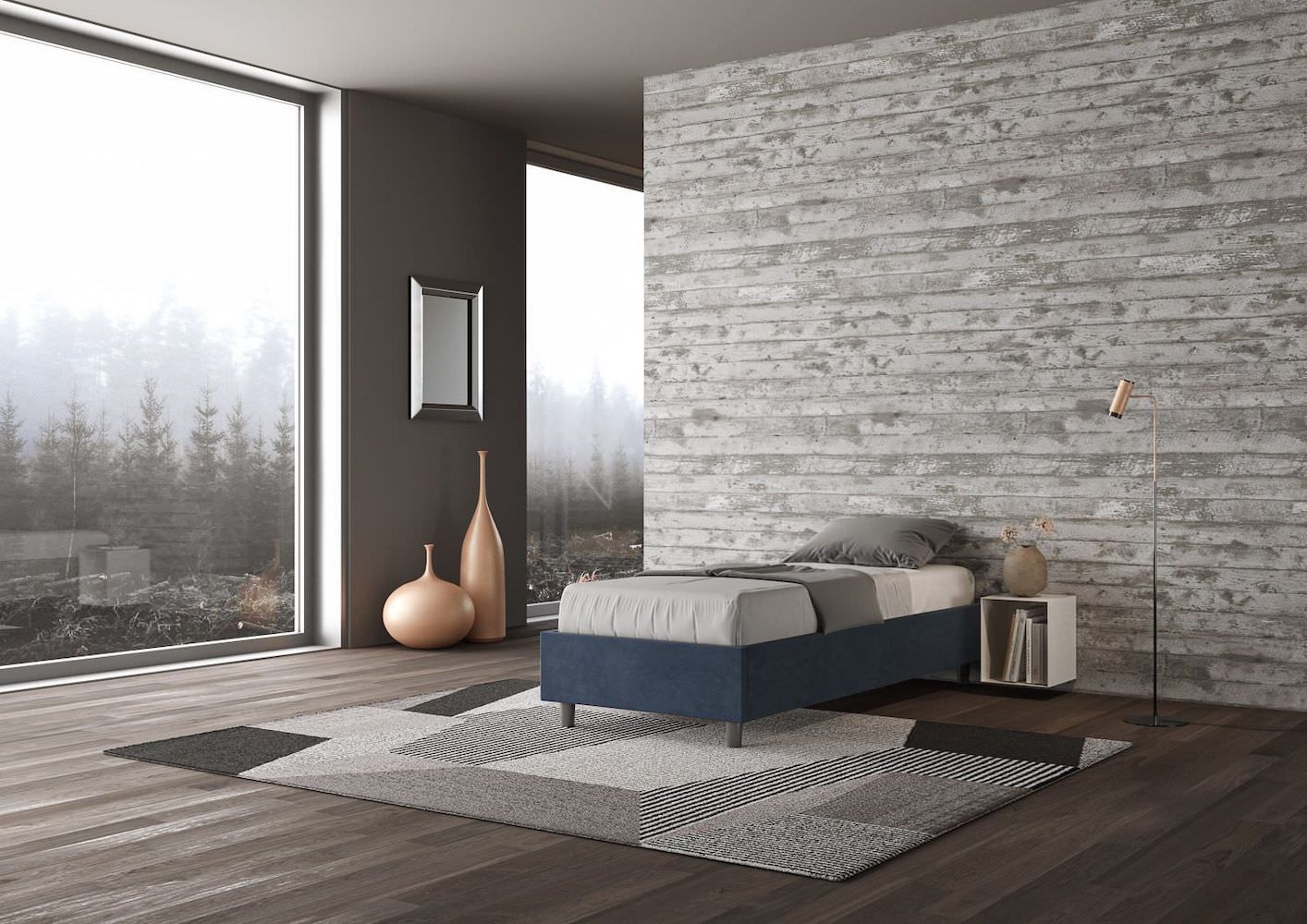 Letto singolo contenitore senza testata Dynasty Color