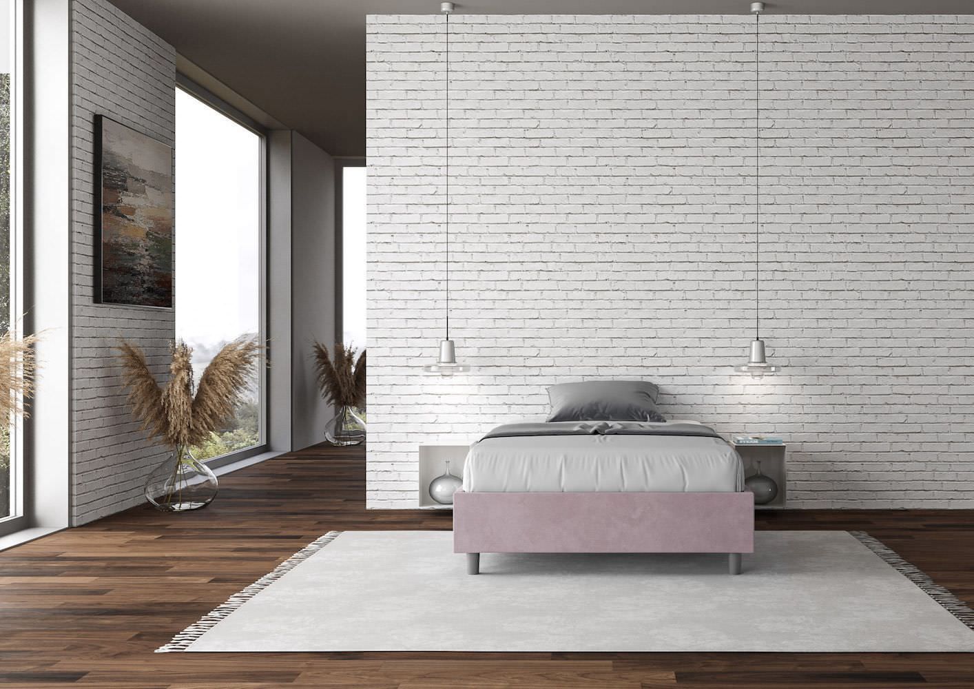 Letto contenitore una piazza e mezza senza testata Dynasty Color