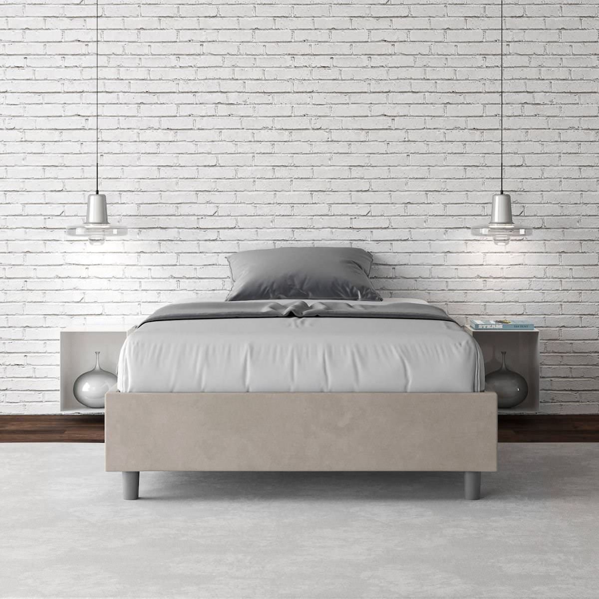 Letto contenitore una piazza e mezza senza testata Dynasty Color