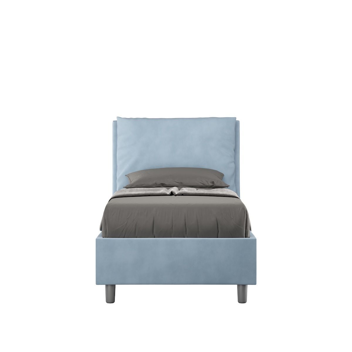Letto singolo con contenitore Brignoles Color