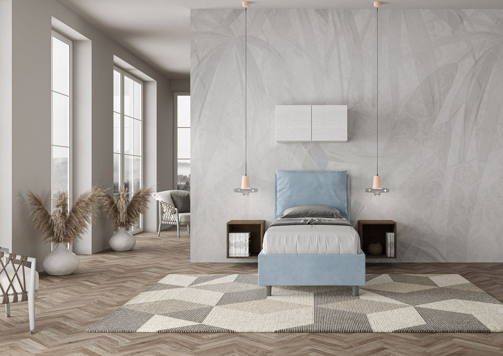 Letto singolo con contenitore Brignoles Color