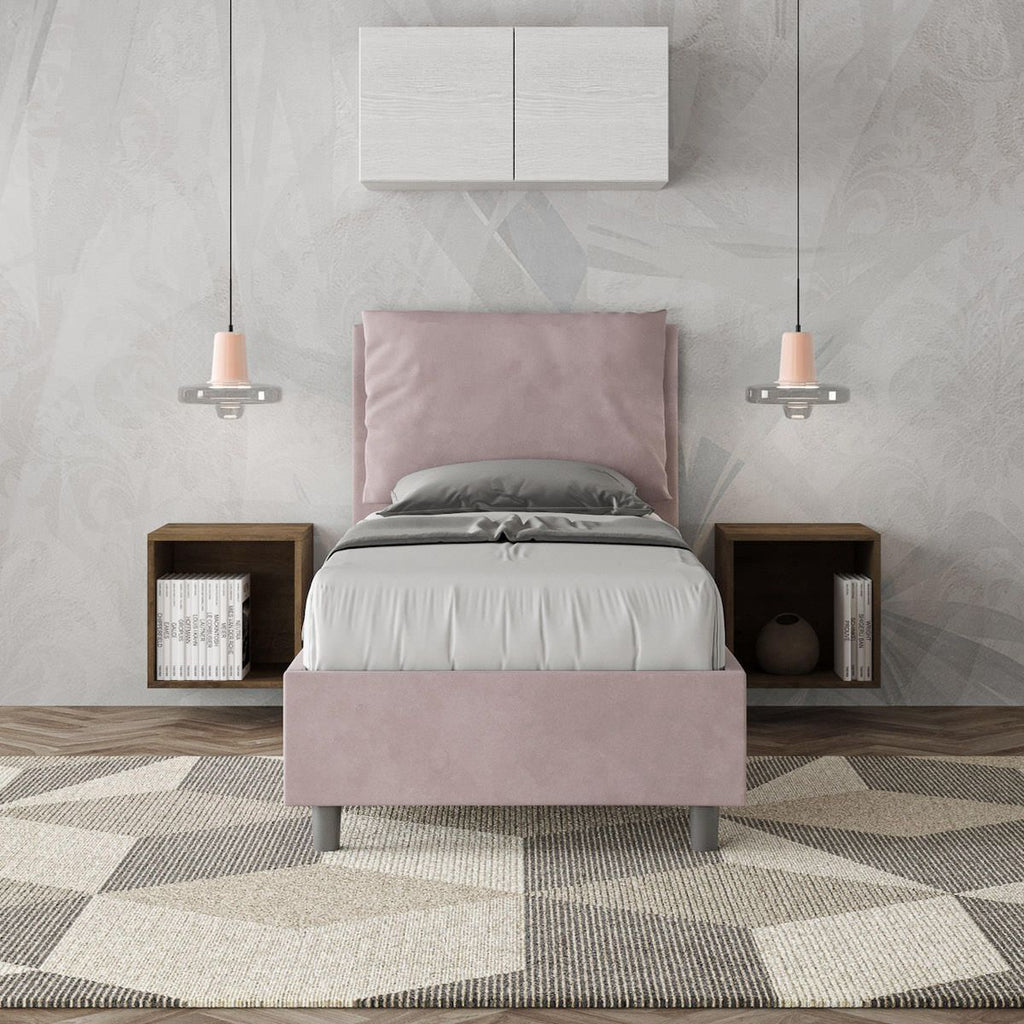 Letto singolo con contenitore Brignoles Color