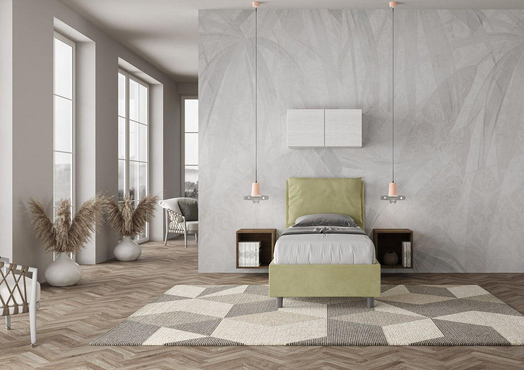 Letto singolo con contenitore Brignoles Color