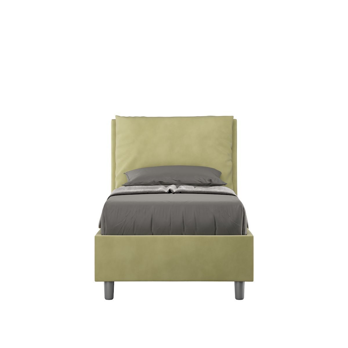 Letto singolo con contenitore Brignoles Color