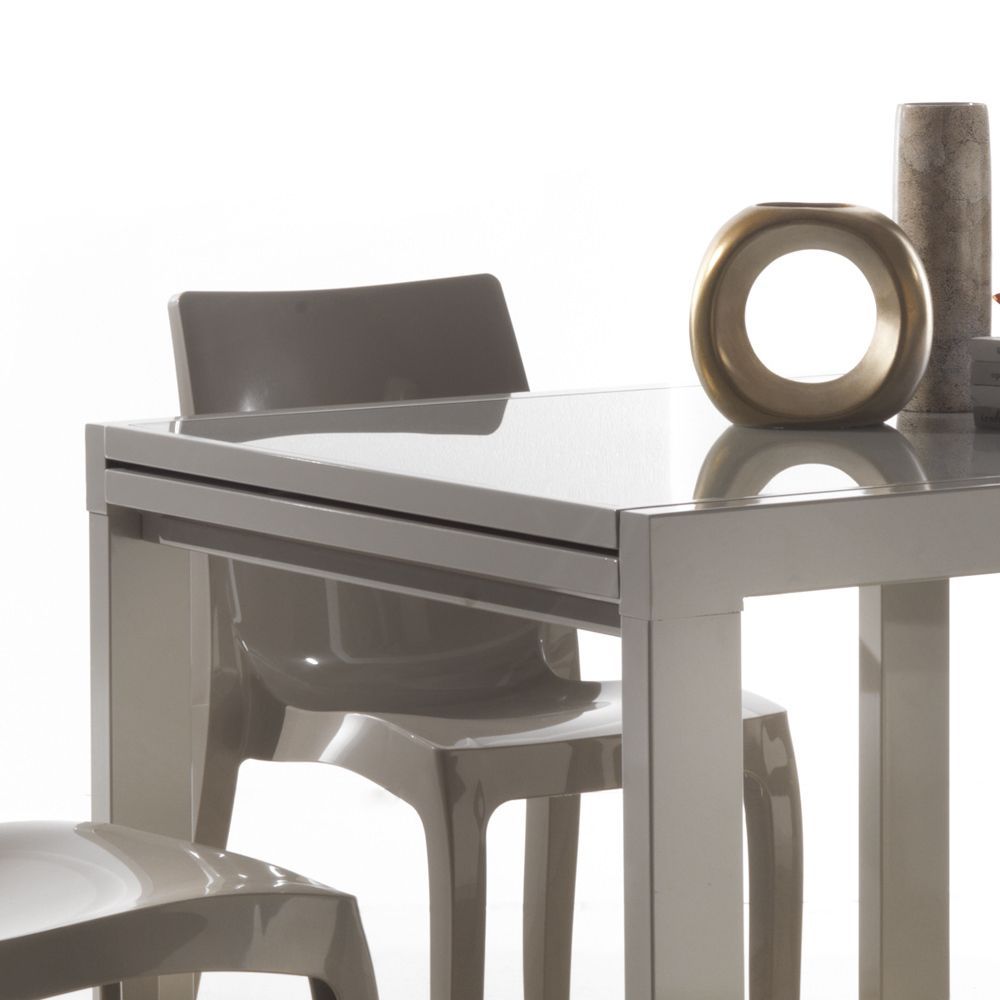 Tavolo quadrato o rettangolare allungabile design moderno Conrado