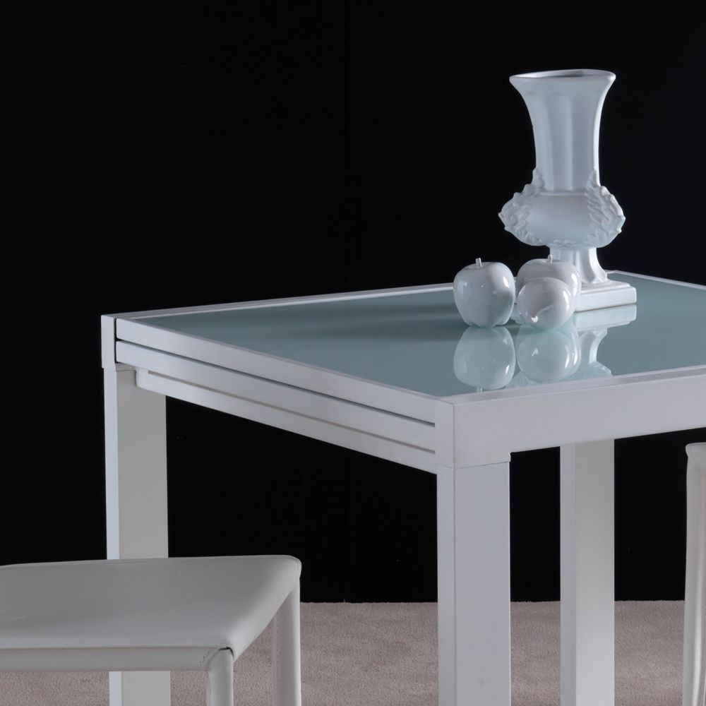 Tavolo quadrato o rettangolare allungabile design moderno Conrado