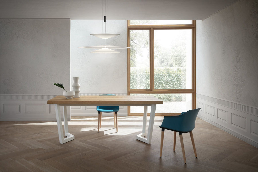 Tavolo da pranzo fisso con piano in legno Holger Oak