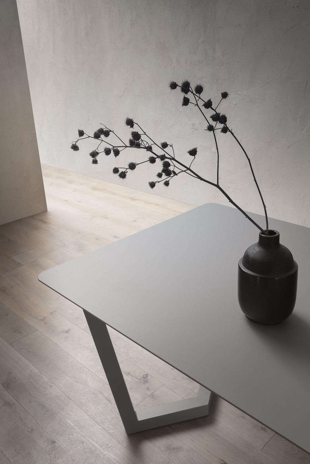 Tavolo allungabile in metallo e laminato Holger Grey