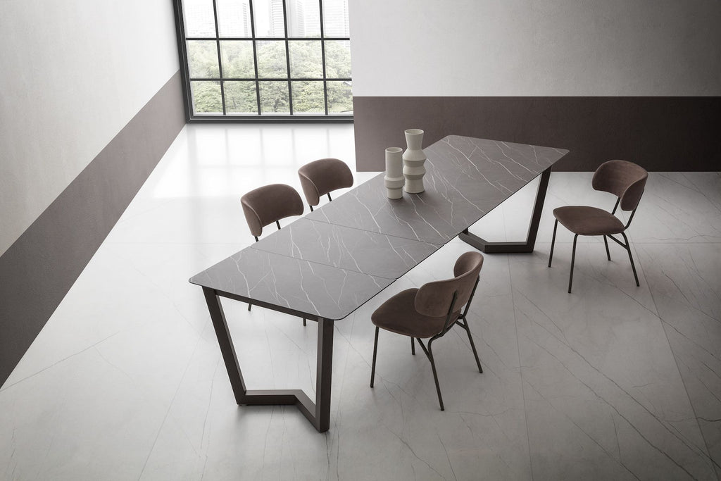 Tavolo allungabile design moderno Holger Gray Pulpis