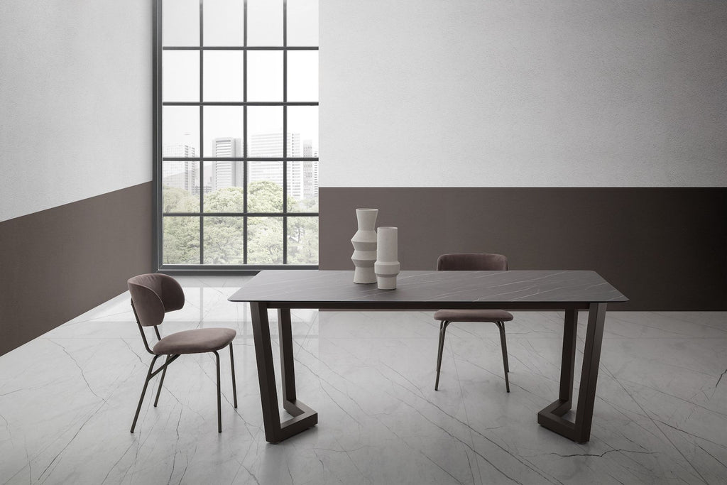 Tavolo allungabile design moderno Holger Gray Pulpis