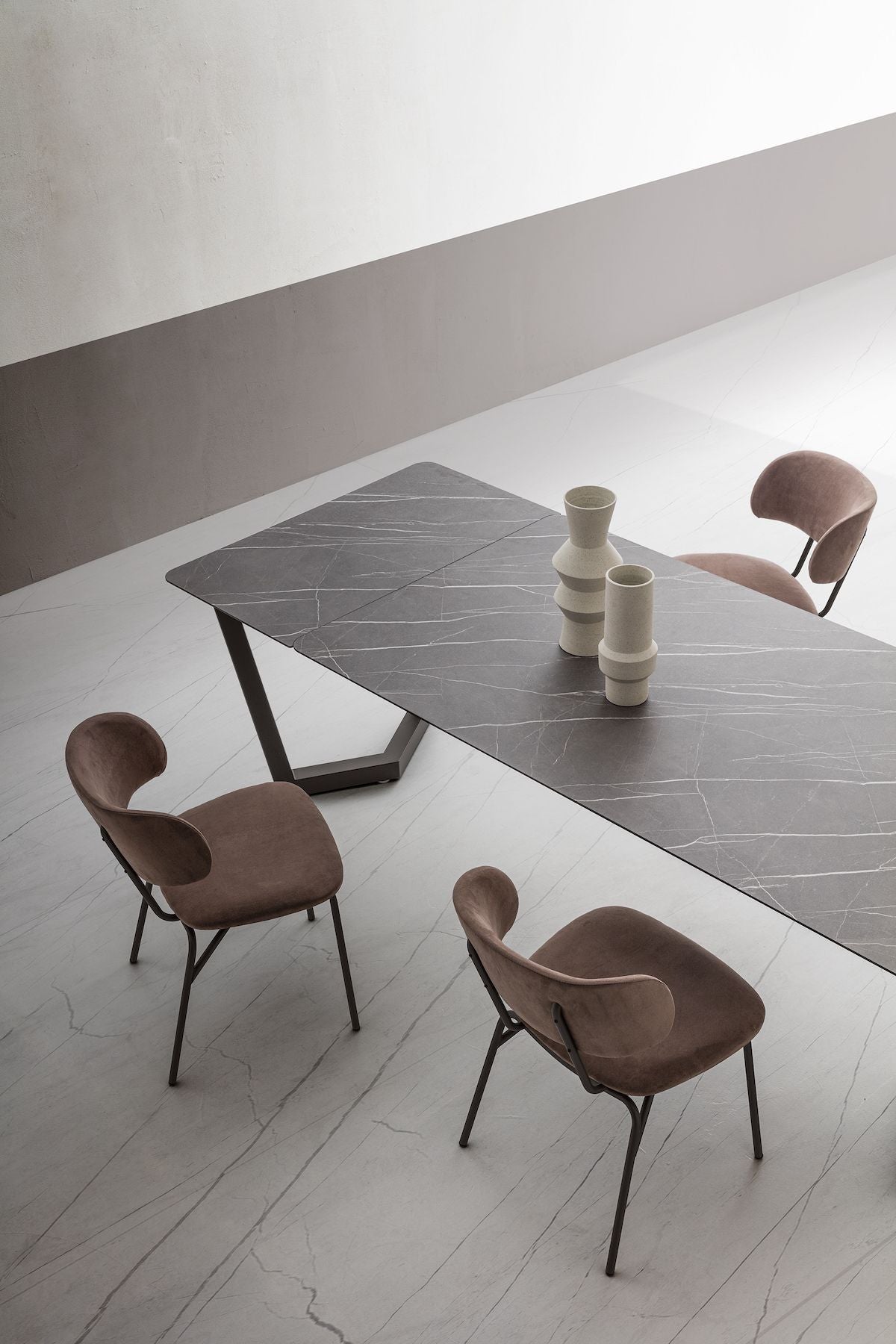 Tavolo allungabile design moderno Holger Gray Pulpis