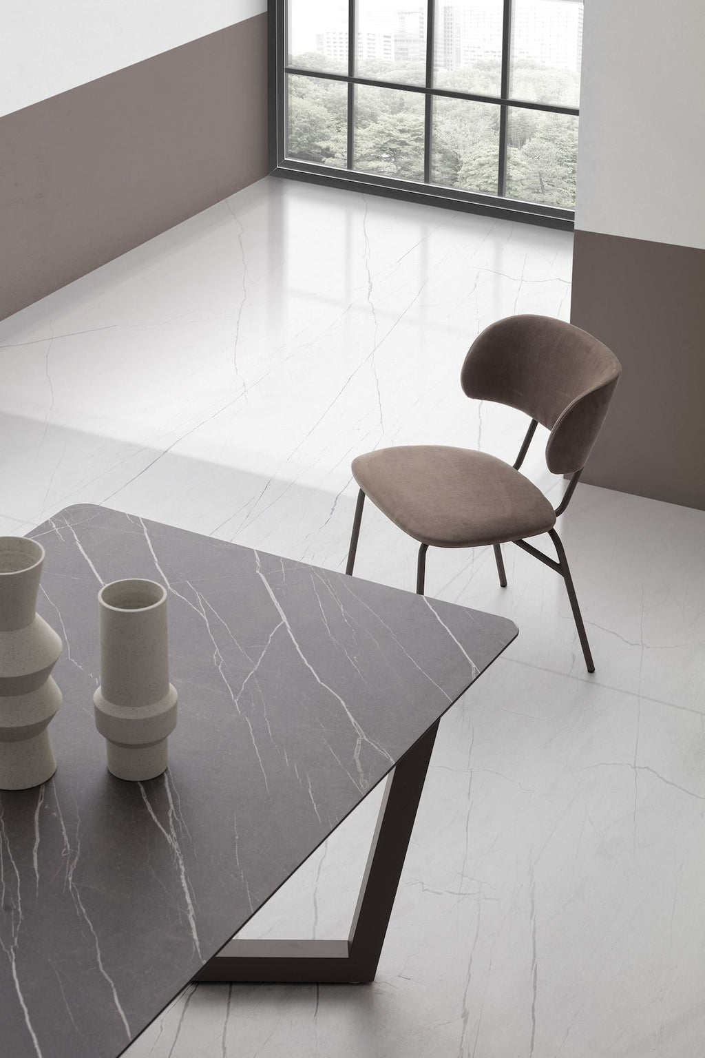 Tavolo allungabile design moderno Holger Gray Pulpis