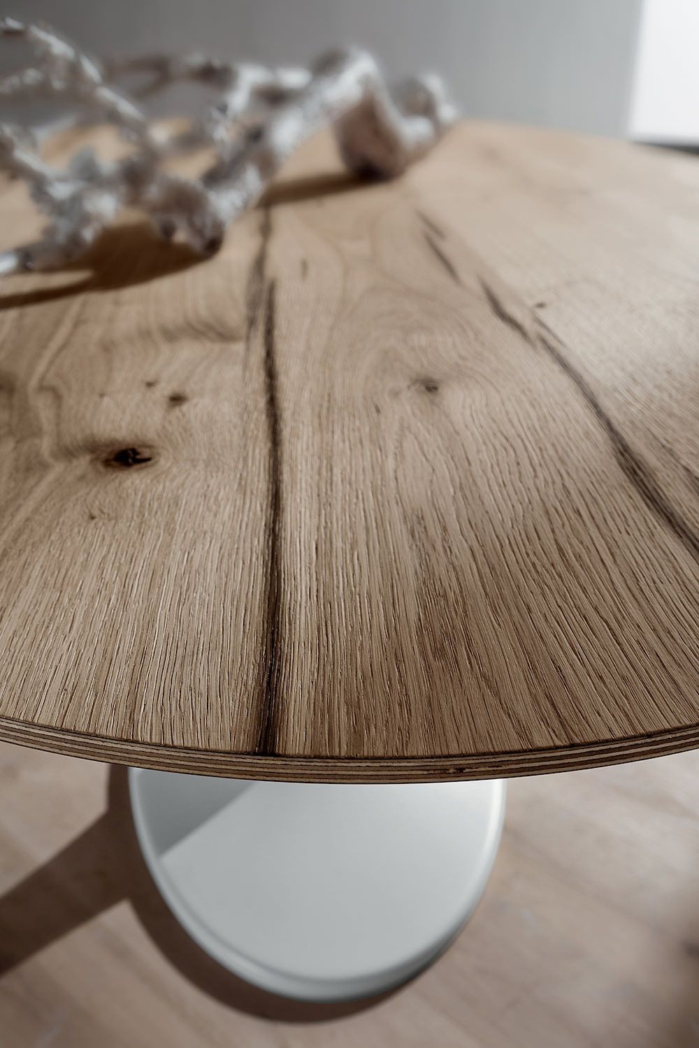 Tavolo fisso ovale con piano in legno Avalon Wood