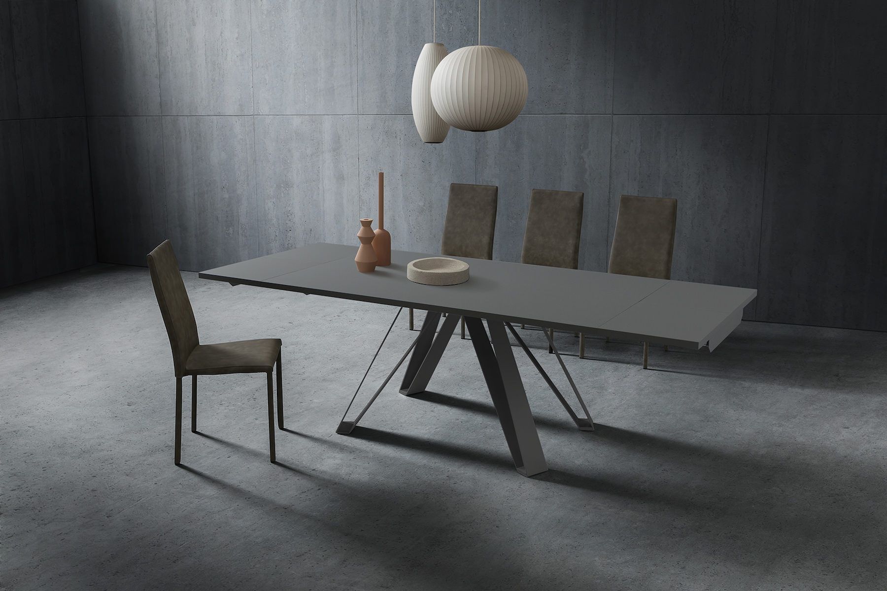 Tavolo da pranzo allungabile con piano in laminato Sanders London