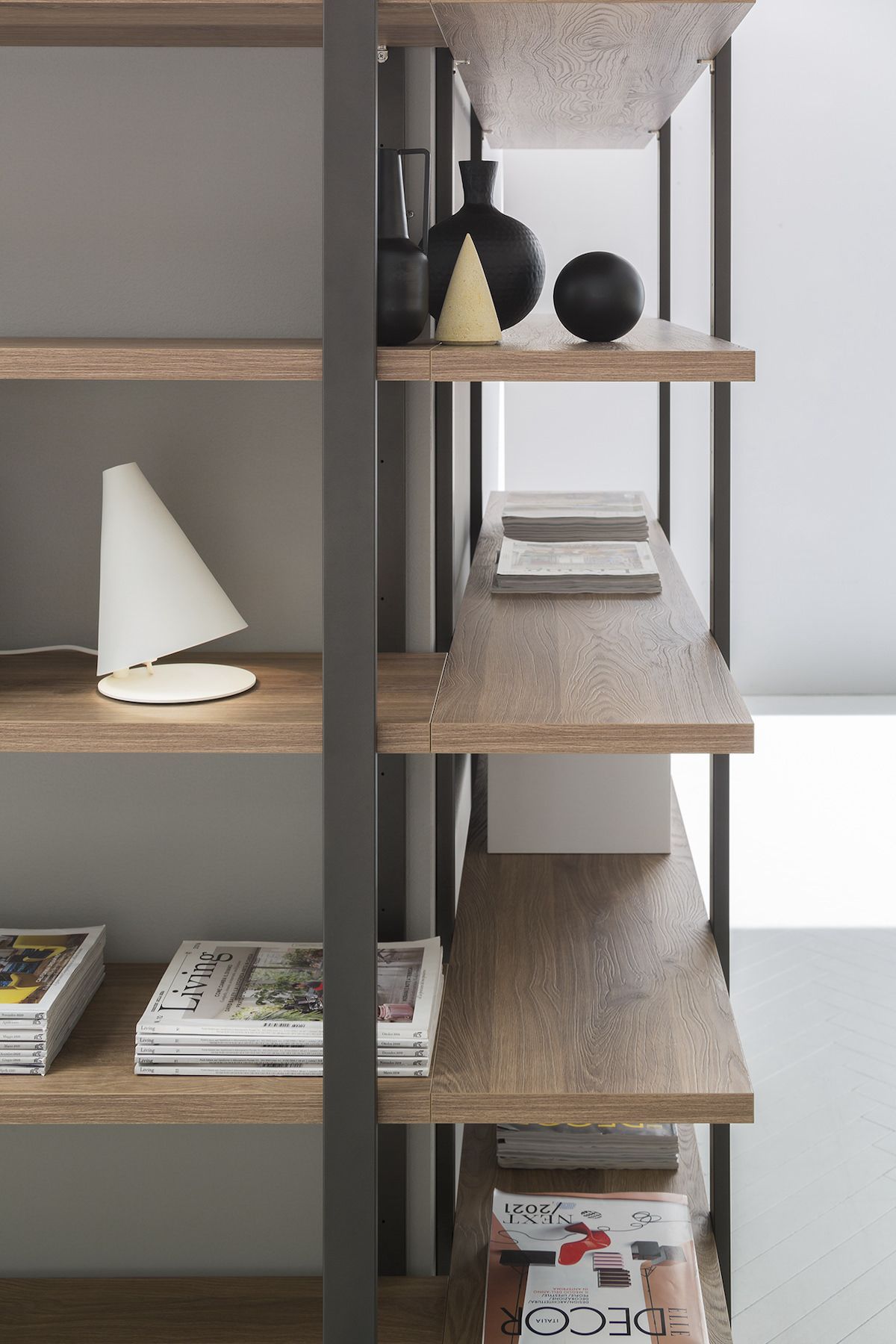 Libreria angolare design moderno Lilac Cricket