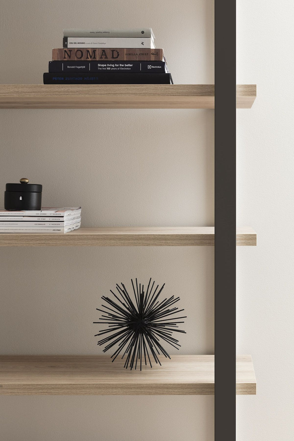 Coppia librerie moderne in metallo e laminato Lilac