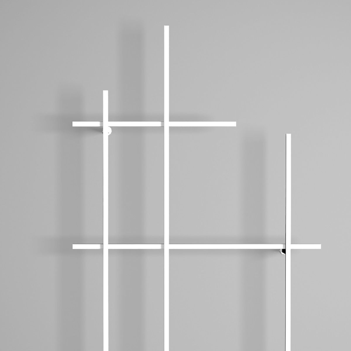 Libreria da parete in acciaio tubolare Etere3