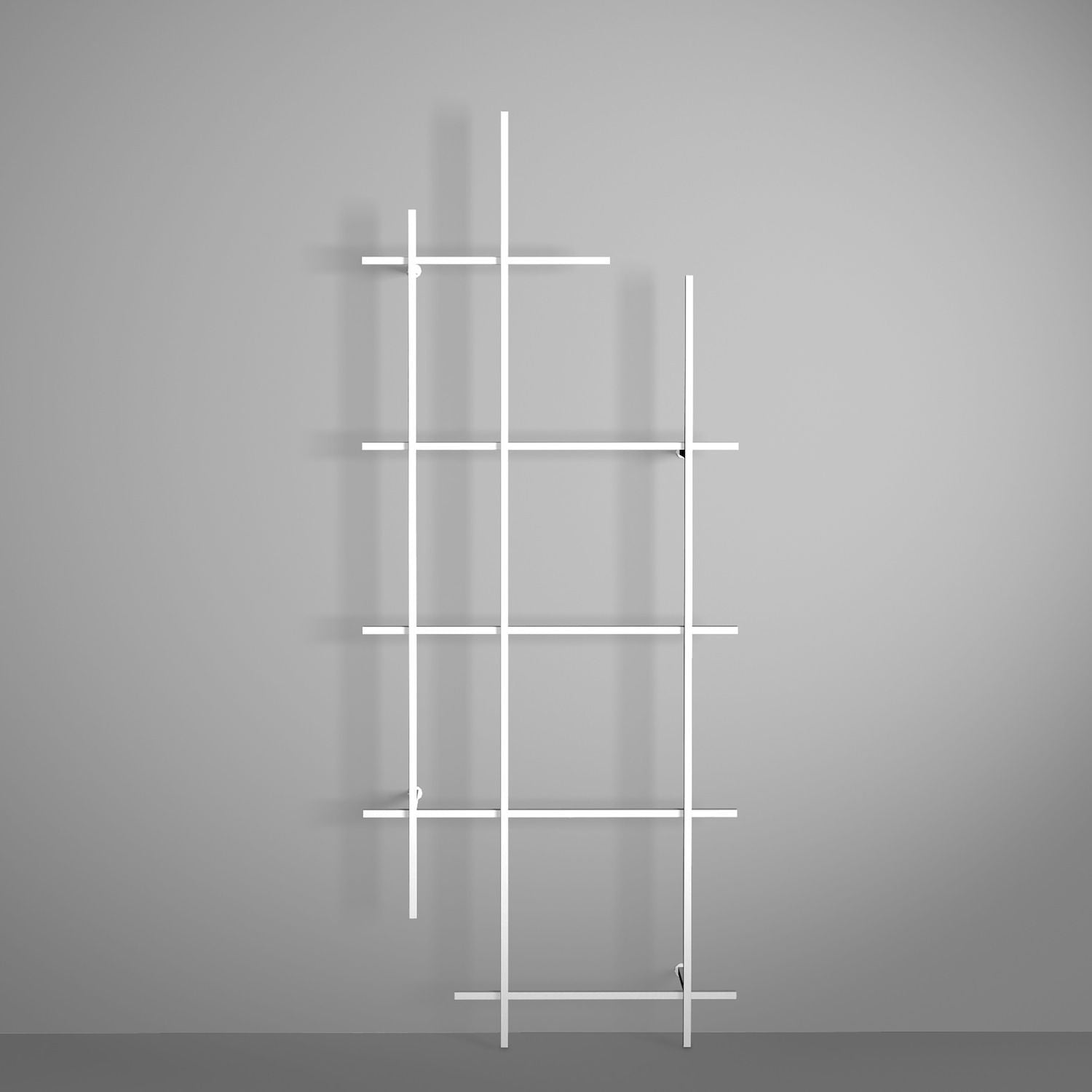 Libreria da parete in acciaio tubolare Etere3