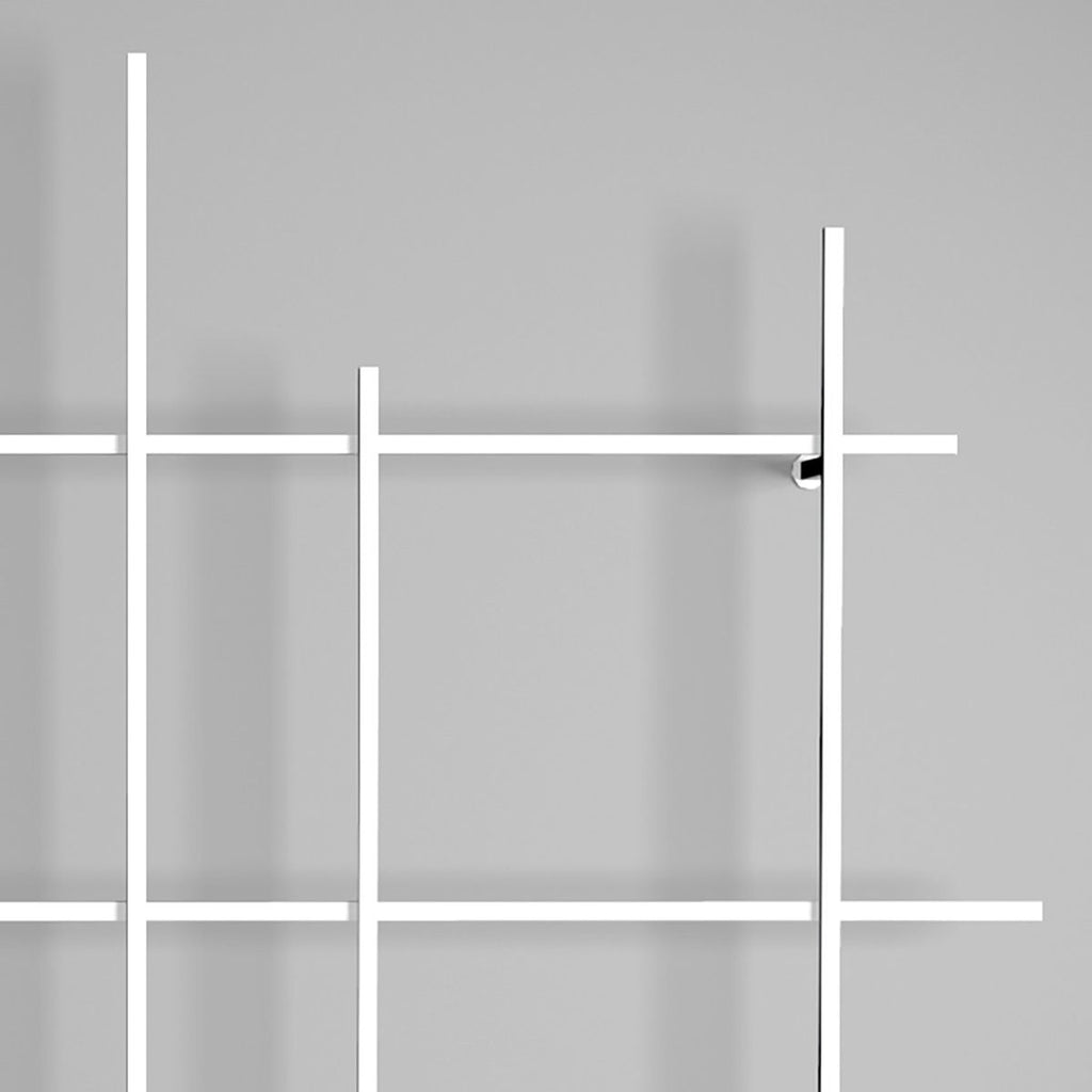 Libreria a muro in tubolare d'acciaio verniciato Etere2