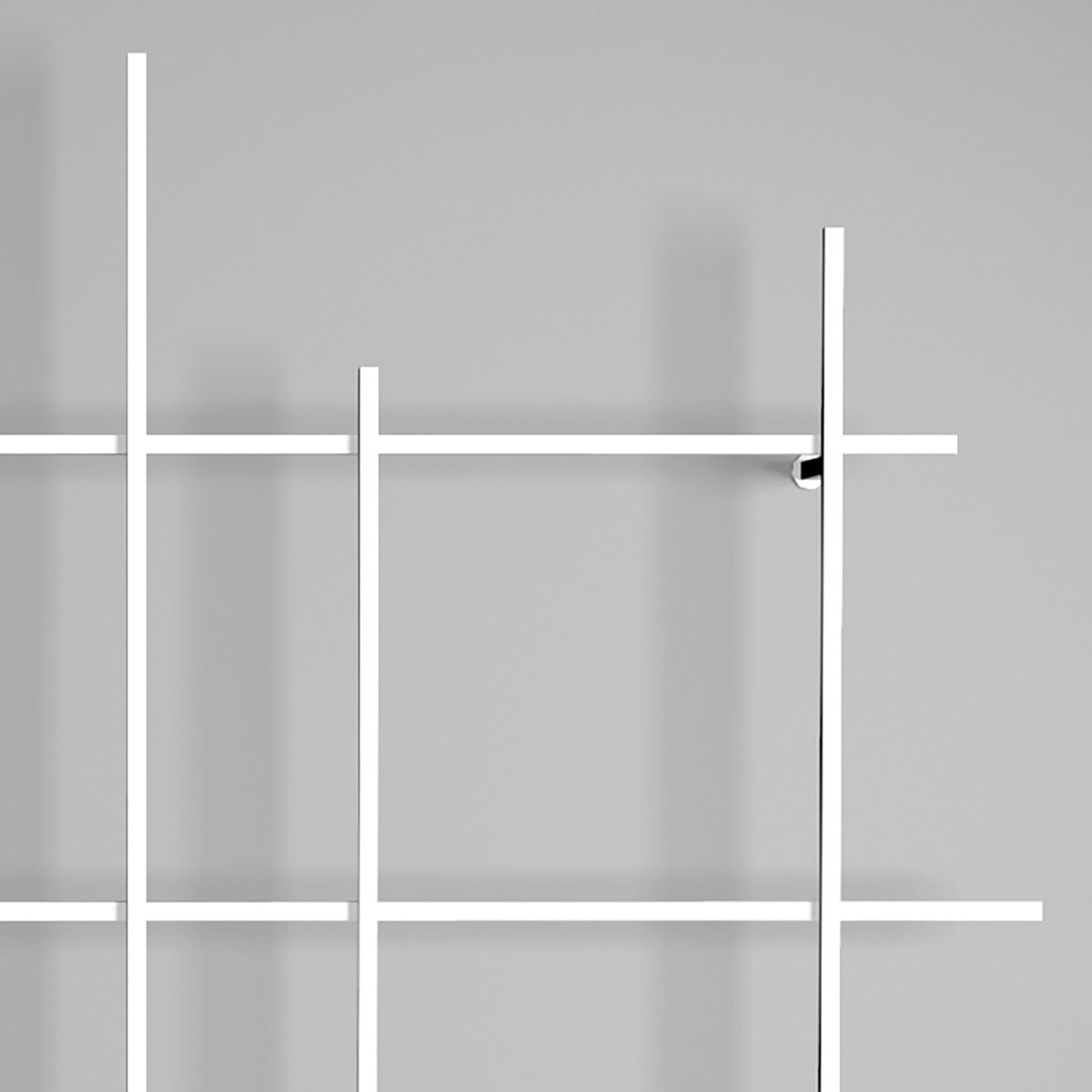 Libreria a muro in tubolare d'acciaio verniciato Etere2