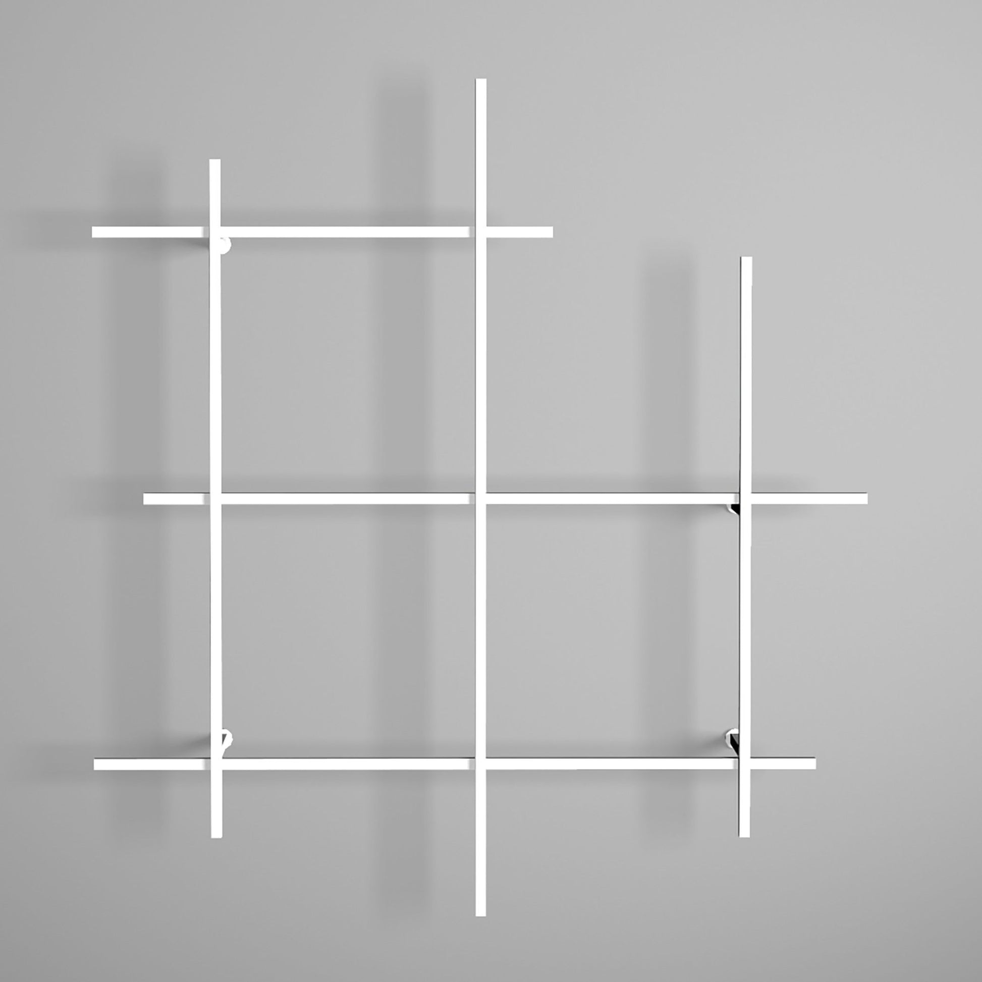 Libreria da parete in tubolare d'acciaio Etere1