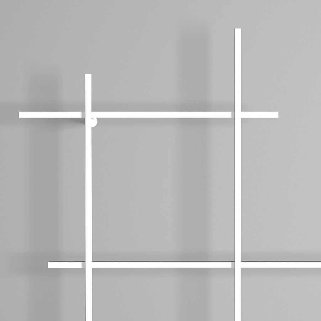 Libreria da parete in tubolare d'acciaio Etere1