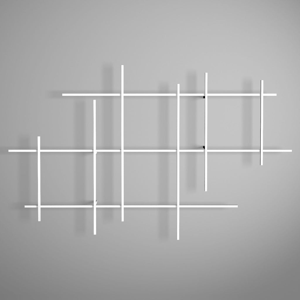 Libreria da parete in acciaio Etere5