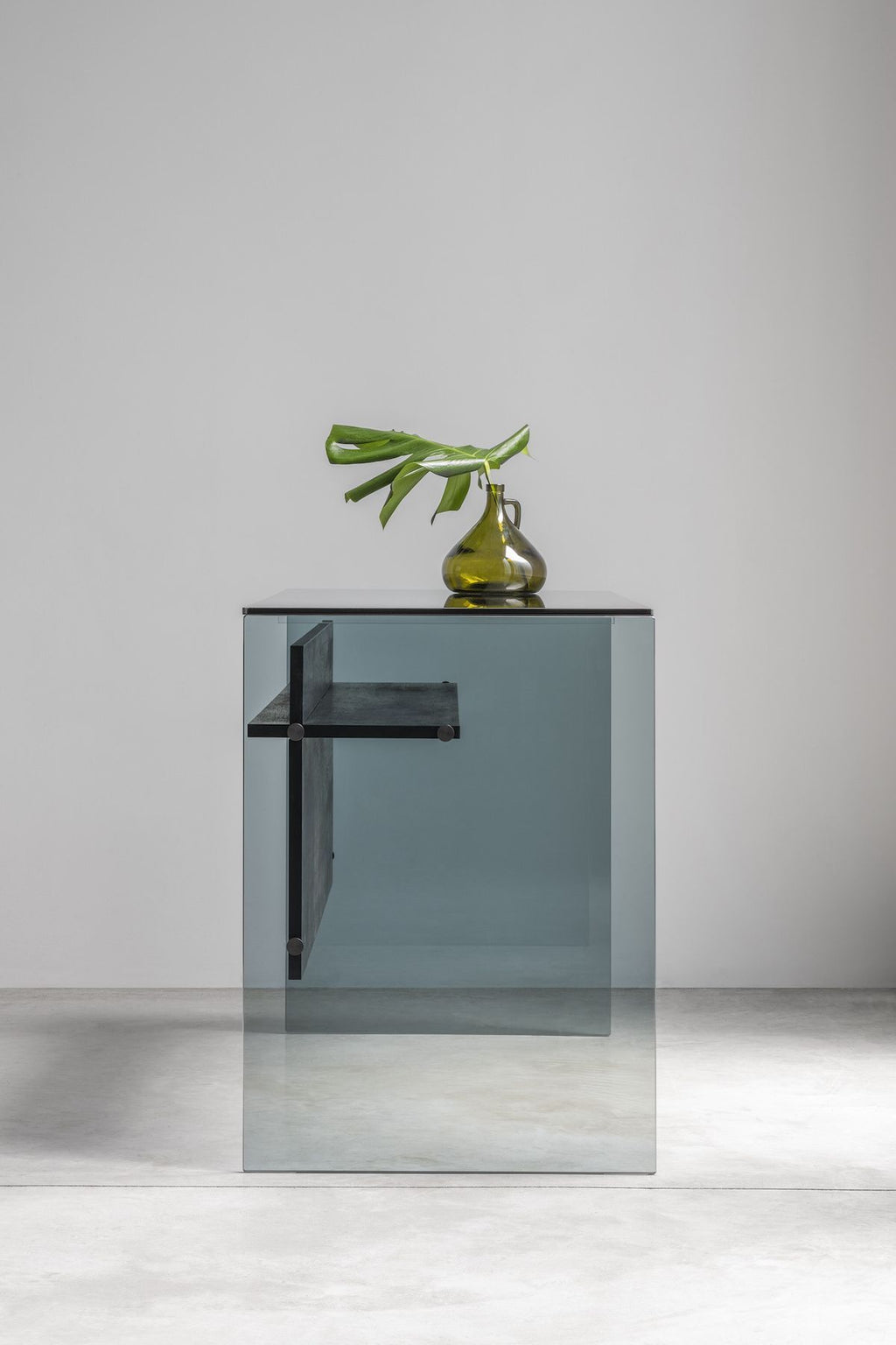 Scrivania in vetro trasparente Beat 120