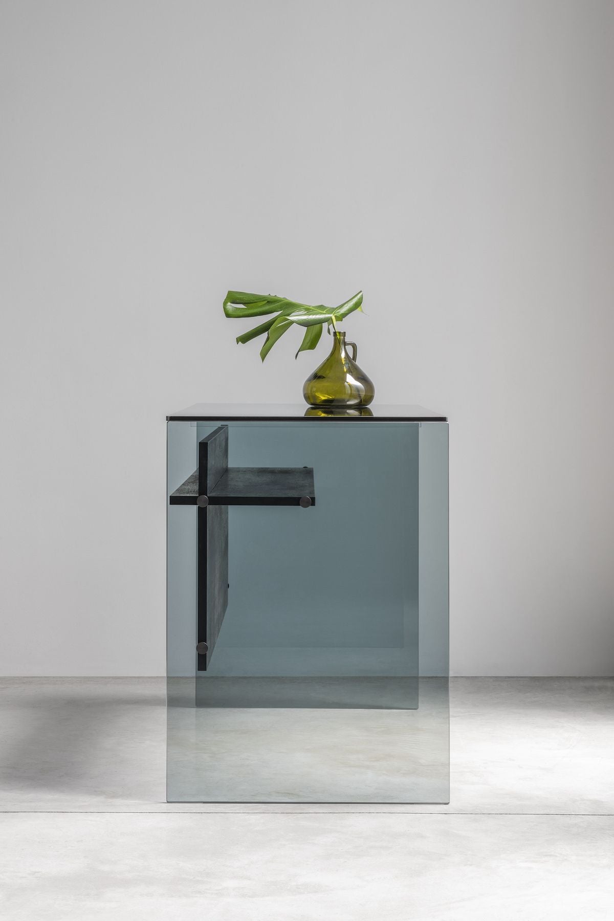 Scrivania in vetro trasparente Beat 120