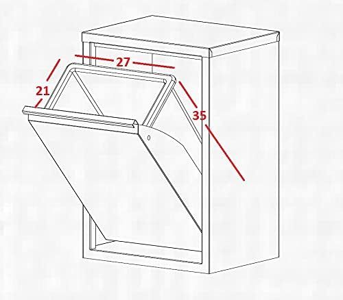 Mobile raccolta differenziata per interno ed esterno Dermot 2