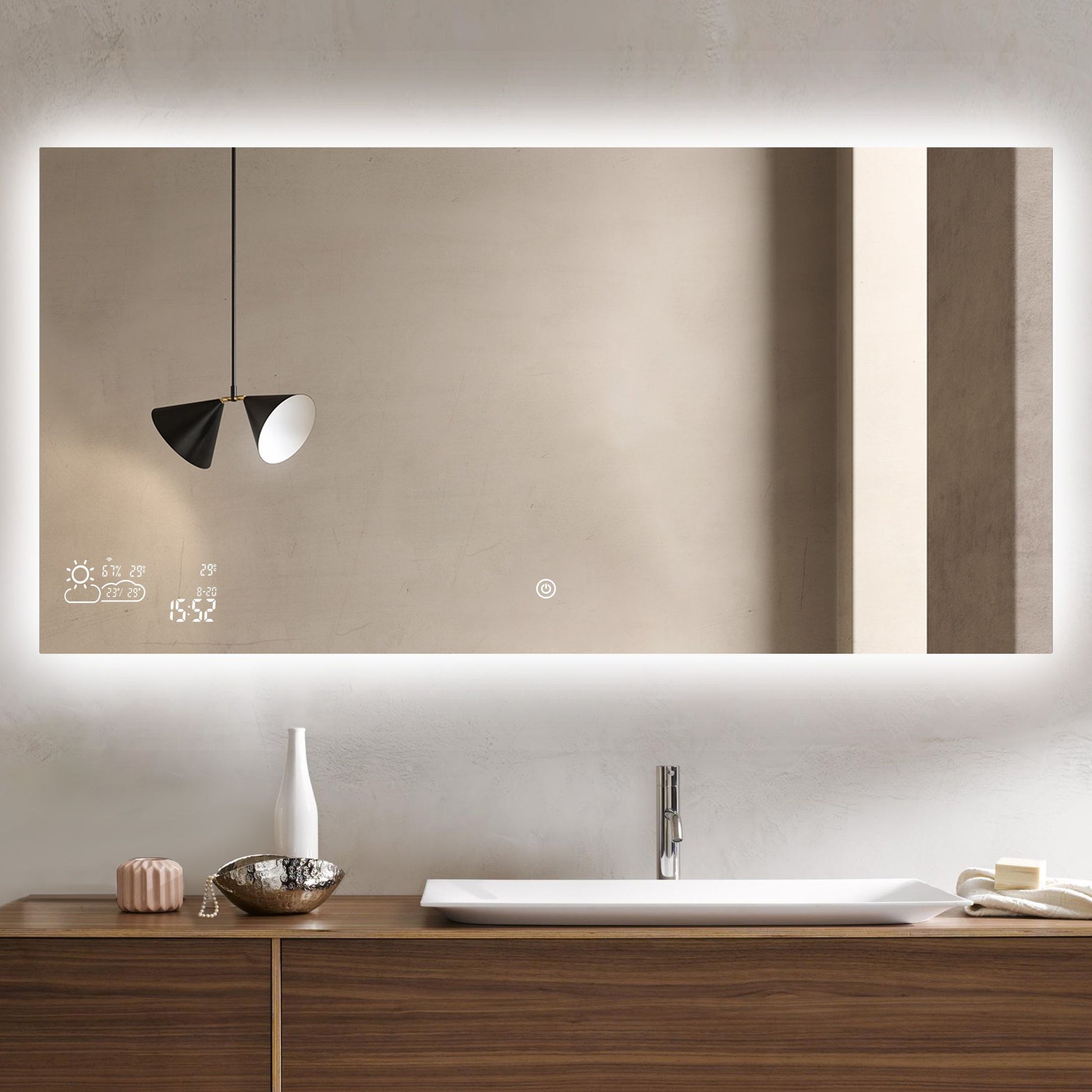 Specchio da parete radiante ad infrarossi Crystal