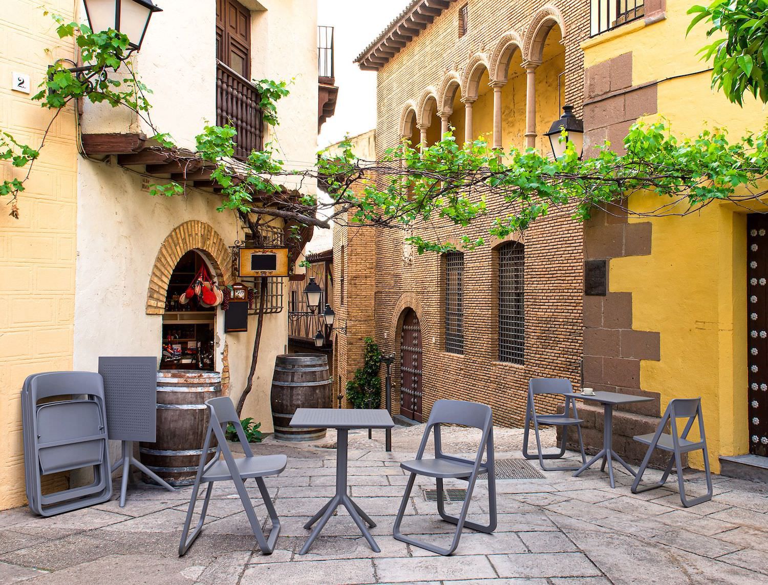 Set 4 sedie pieghevoli salvaspazio Dean