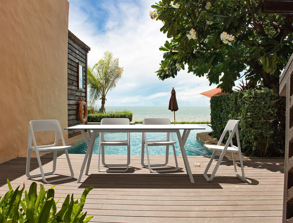 Set 4 sedie pieghevoli salvaspazio Dean