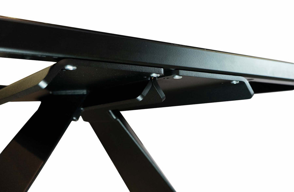 Tavolo da pranzo allungabile in acciaio e nobilitato Kenton Classic