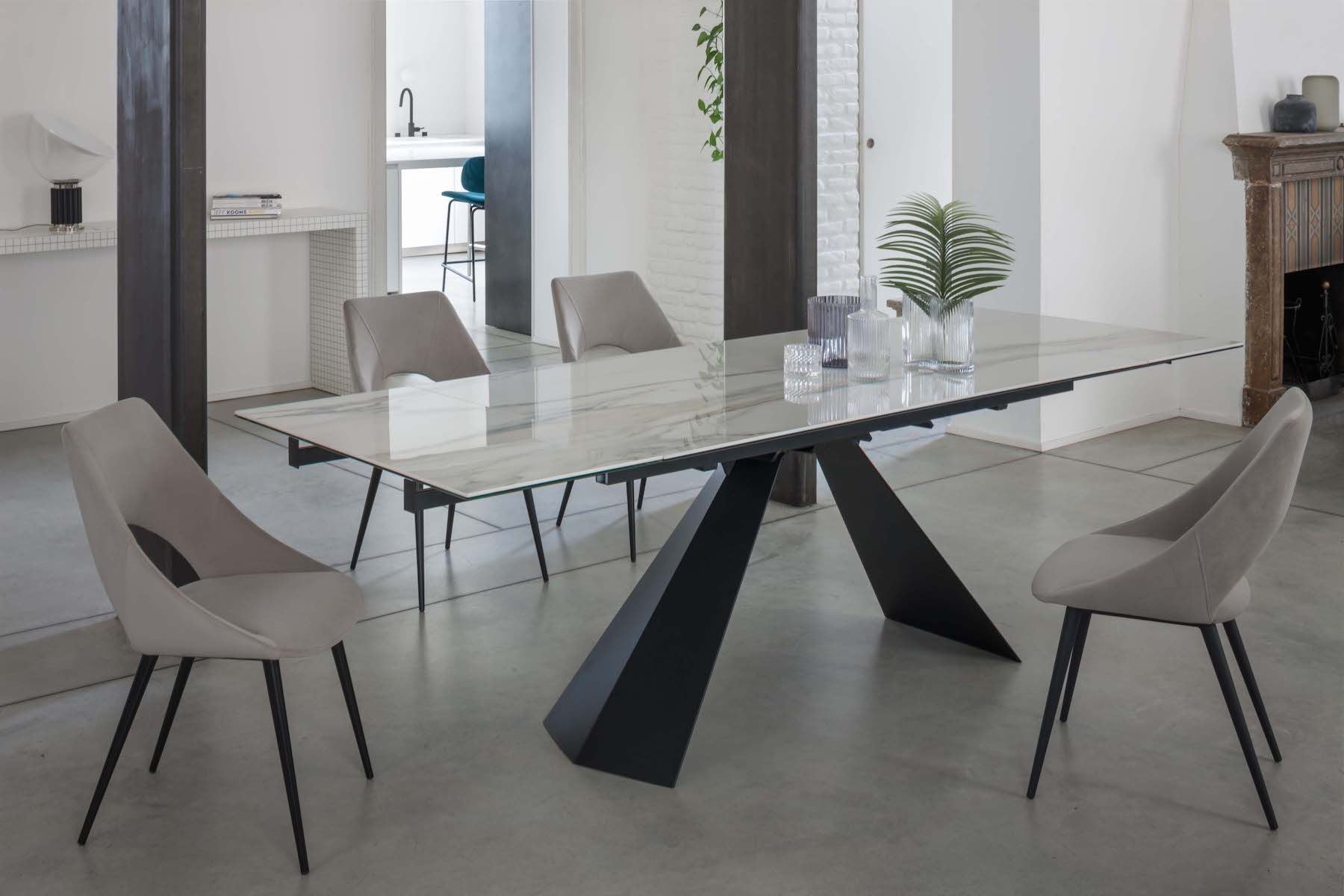 Tavolo da pranzo allungabile Kenton Ceramico Plus