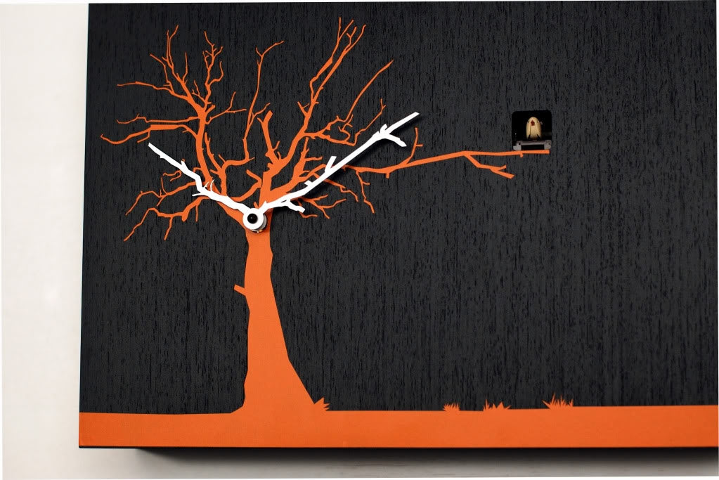 Orologio a cucu design in legno con sensore di luce Cucuruku