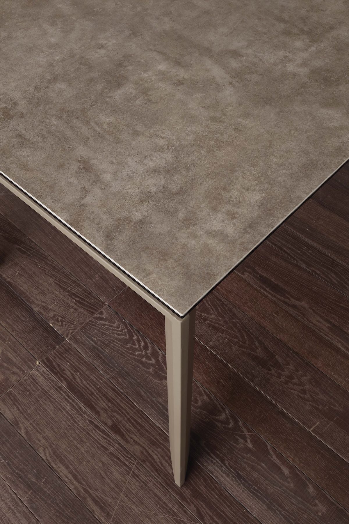 Tavolo da cucina allungabile in acciaio e vetro ceramica Duarte 120